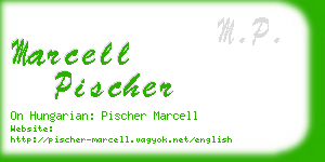 marcell pischer business card